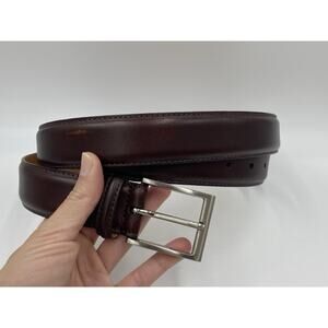 Magnanni Leather Belt 1078 Dark Brown Tanned Leather Men's Size 44 Made In Spain